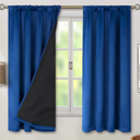 Blackout Curtains for Bedroom 41"x96" Pack of 4, Dark Blue