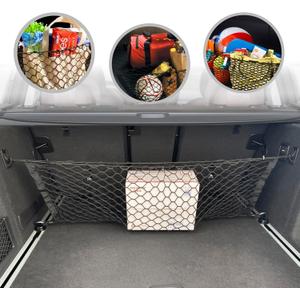 Envelope Style Automotive Elastic Trunk Mesh Cargo Net for BMW X3 Accessories 2017-2025 - Premium Trunk Organizers and Storage - Luggage Net for Crossover - Best Car Organizer for BMW X3