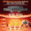 12 Head Massage Gun,Deep Tissue Percussion Massager with 9 Levels & 9 Modes,2600mAh Bttery Cordless Electric Muscle Massager Tool for Back/Shoulder/Hand/Leg/Foot Full Body Muscle Pain Relief