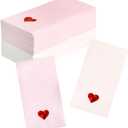 Valentine Dinner Napkins Disposable - 100 Pack - Heart Paper Napkins Valentine's Day Paper Towel Guest Napkins for Valentine Decoration Decor