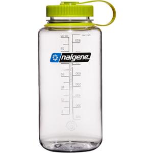 Nalgene Sustain Tritan BPA-Free Water Bottle Made with Material Derived From 50% Plastic Waste (using ISCC certified mass balance), 32 OZ, Wide Mouth (Clear)