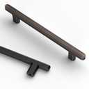 Asidrama 10 Pack 5 Inch(128mm) Oil Rubbed Bronze Kitchen Cabinet Handles, Cabinet Pulls Kitchen Cabinet Hardware for Cupboard Drawer Pulls (5" Hole Center)