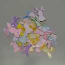 Tigeen 48 Pcs Easter Bunny Iron on Patches Easter Chenille Embroidered Patches for Hats Clothes Cute Sew on Applique DIY Crafts Festive Gifts for Backpack Pants Accessory