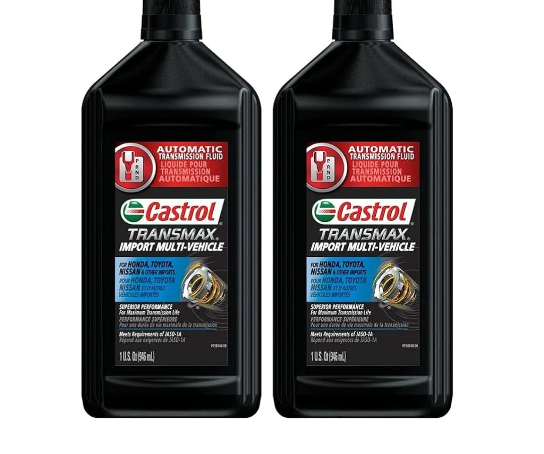 Castrol Transmax Import Multi-Vehicle Automatic Transmission Fluid - 1 Quart, Pack of 2