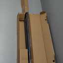 Ivilon Drapery Treatment Window Curtain Rod - Square Design 1 1/8 Rod. 72 to 144 Inch. Black