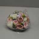 NUPTIO Flower Ball Arrangement Bouquet - 2 Pcs 9.5 inch Diameter Dusty Rose Fake Flowers Roses Balls for Centerpieces Tables - Artificial Rose Arrangements for Wedding Centerpiece Table Decorations