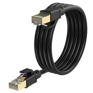 Cat8 Ethernet Cable 65ft, High Speed 26AWG Cat8 LAN Network Cable 40Gbps, 2000Mhz with Gold Plated RJ45 Connector, Heavy Duty Weatherproof S/FTP UV Resistant for Modem, Router/Gaming/Xbox (66FT/20M)
