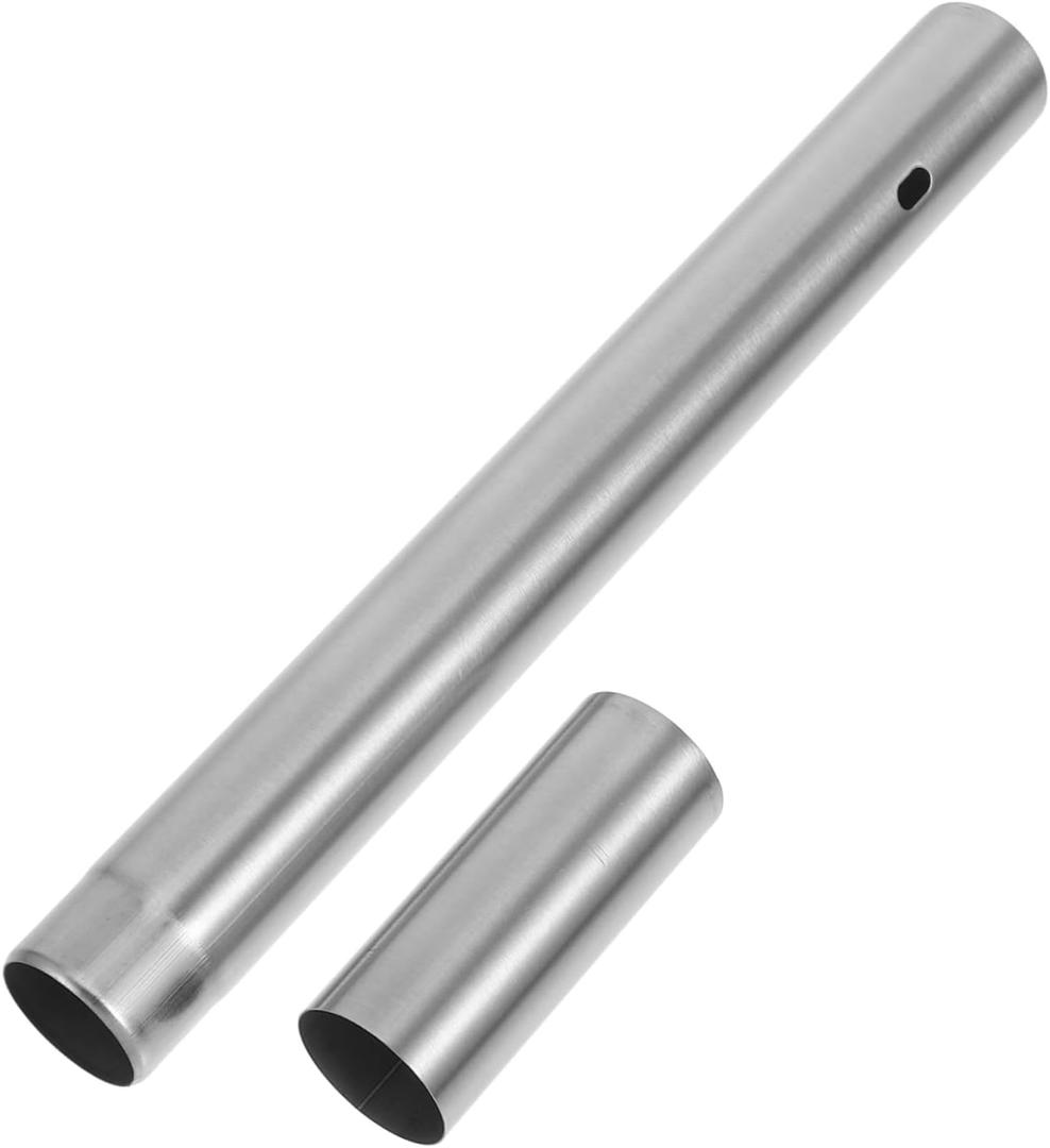 YARNOW Barbecue Skewers Storage Tube 11.92In Stainless Steel Waterproof Organizer Cylinder for Grill Utensil Storage and Outdoor Cooking Tools