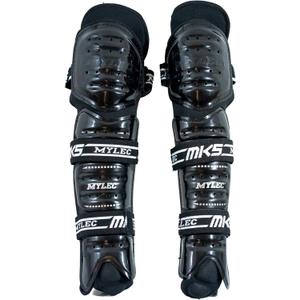 MyLec MK5 Street/DEK Shin Pad, Lightweight & Durable Hockey Accessories, 360 Straps, Hard Front Shells, Breathable Material, Metatarsal Padding Ice Hockey Shin Guards, Foam Rubber, 15"