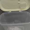 Large Rice Storage Container 15-20 Lbs, Tall Flour Container with Scoop + Cup - Slim Dry Food Storage Bin for Cereal, Sugar, Beans, Pet Dog Cat Food Container - Kitchen and Pantry Storage Organization