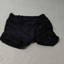 Women's 3" Swim Shorts High Waist Bathing Suit Bottoms Ruched Side Board Shorts (XX-Large, Black)