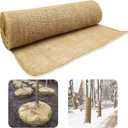 Natural Burlap Tree Protector Wraps, 15.7inches x 20ft Plants Tree Trunk Guard Protector Wrap Winter Frost Plant Blankets Antifreeze Bandage Wraps Burlap Rolls for Keep Plant Warm and Moisturizing