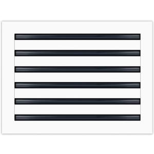 16x12 Modern AC Vent Cover - Decorative White Air Vent - Standard Linear Slot Diffuser - Register Grille for Ceiling, Walls & Floors - Texas Buildmart