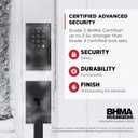 Kwikset SmartCode 270 Keyless Entry Electronic Touchpad Deadbolt Door Lock with Auto-Lock, Custom User Codes, Advanced Security in Matte Black Contemporary