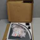 Voldra Glass Corner Shower Caddy, 2 Pack Adhesive Corner Shower Shelves for Inside Shower No Drilling, Tempered Glass Bathroom Corner Shelf with Guardrail Bathroom Shower Organizer Storage Rack (Black)