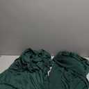 Obstal 6ft Blackish Green Stretch Spandex Table Cover for Standard Folding Tables - Universal Rectangular Fitted Tablecloth Protector for Wedding, Banquet and Party, 72L x 30W x 30H Inches, 2pc