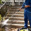 MEKOH Universal Pressure Washer Gun with Stainless Extension, Replacement Power Washer Wand fits Ryobi, Greenworks, Simpson, Dewalt, Featured M22-14 Fitting & 1/4 Quick Connect for Car Wash, 3600 PSI