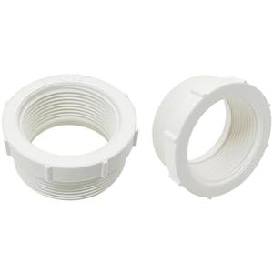 Fitvell 2" Male x 1-1/2" Female Threaded Reducer Bushing for PVC Pipe Fitting (Pack of 2)