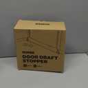 Door Draft Stopper, 42 Inch Weighted Under Door Noise Cold Air Blocker, Heavy Duty Sound Proof Draft Guard Gap Snake for Bottom of Doors and Windows, 2.4lbs (Gray)