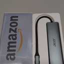 Acer USB C Hub, 7 in 1 Multi-Port Adapter for Laptop, 4K, HDMI Splitter with 2 USB A 3.1 & Type-C to HDMI Data Port, PD 100W Charging, SD Card Reader for Computer, Desktop, Space Grey