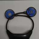 HandFan 10000mAh Portable Neck Fan Rechargeable, 48Hrs Long-Lasted Wearable Personal Fans, Hands Free Necklace Fans, Hanging Cooling Fan for Travel, Hiking, Fishing, Gifts for Women Men