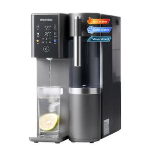 Waterdrop A2G Mineral Countertop Reverse Osmosis System Water Filter, Hot and Cold RO System, 6 Temperature Settings, 3:1 Pure to Drain, 6-Stage, Portable Pure Water Tank