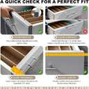4pcs Cabinet Door Protector, Plastic Edge Protector Trash Drawer Protector Edge Guard, Slip on Protectors for Cabinets 3/4" Thick, 24" Length, Prevent Wear, Chipping, Discoloration