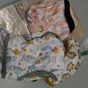 Langsprit Washable Female Dog Diapers (3 Pack) - Doggie Reusable Small Medium Large Dog Diapers for Doggy Puppy Female in Period - Highly Absorbent Dog Heat Panties (Medium,Rabbit, Owl, Lion)