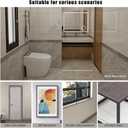 4 x Wood Grain Wallpaper Border Removable PVC Waterproof Peel and Stick Wallpaper, Bathroom Mirror Frame Wall Decor Window Door 1.96'' x 393 (Black locust wood)