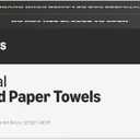 Amazon Basics 1-Ply White Hardwound Paper Towels | Bulk | High Capacity Roll | Compatible with Universal Dispensers | FSC Certified | 800 feet per Roll (6 Rolls) (Previously AmazonCommercial)