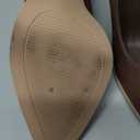 Women's Chunky Block High Heel Pumps Pointed Closed Toe Slip On Wedding Dress Party Shoes Coffee, Size 8