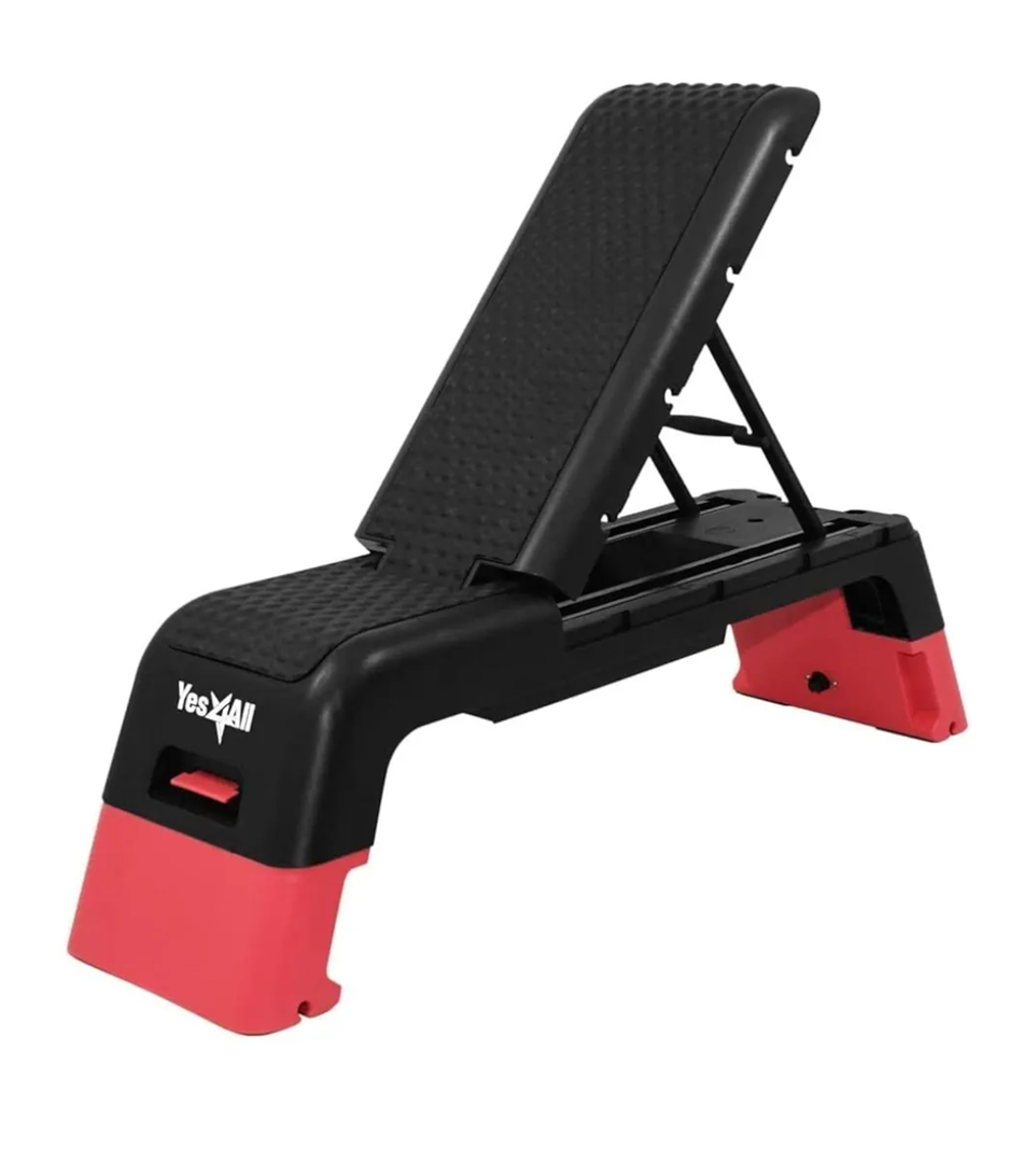 Yes4All Multifunctional Aerobic Deck - Versatile Fitness Station, Weight Bench, Aerobic Stepper, Plyometrics Box for Cardio Workouts and Strength Training