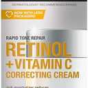 Neutrogena Retinol + Vitamin C Correcting Cream, Rapid Tone Repair Face & Neck Cream with Hyaluronic Acid for Dark Spots, Fine Lines & Wrinkles, 1.7 oz
