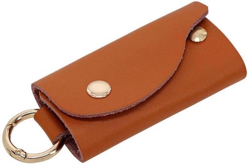 Hillman 5040531 Leather Keychain Card Holder Assorted Black & Brown