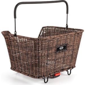 CXWXC Bike Basket Rear with Handle, Quick Release Rear Rack Mount Basket, Large