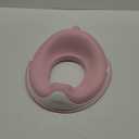 ANGELBLISS Baby Potty Training Toilet Seat with Soft Cushion Handles, Haute Collection, Double Anti-Slip Design and Splash Guard for Boys and Girls (Pink)