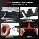 Universal Front Bumper Scrape Guard Skid Plate Protection for Lowered Cars/SUV, Car Bumper Guard Anti-Scratch Kit Scrape Protector Plate Skid Plate 8 Pack