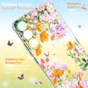 for Samsung Galaxy A36 Case 5G 6.64", [10FT Military Grade Drop Test] Flowers Soft Slim TPU Protective Shockproof Phone Case CoverSummer Overture
