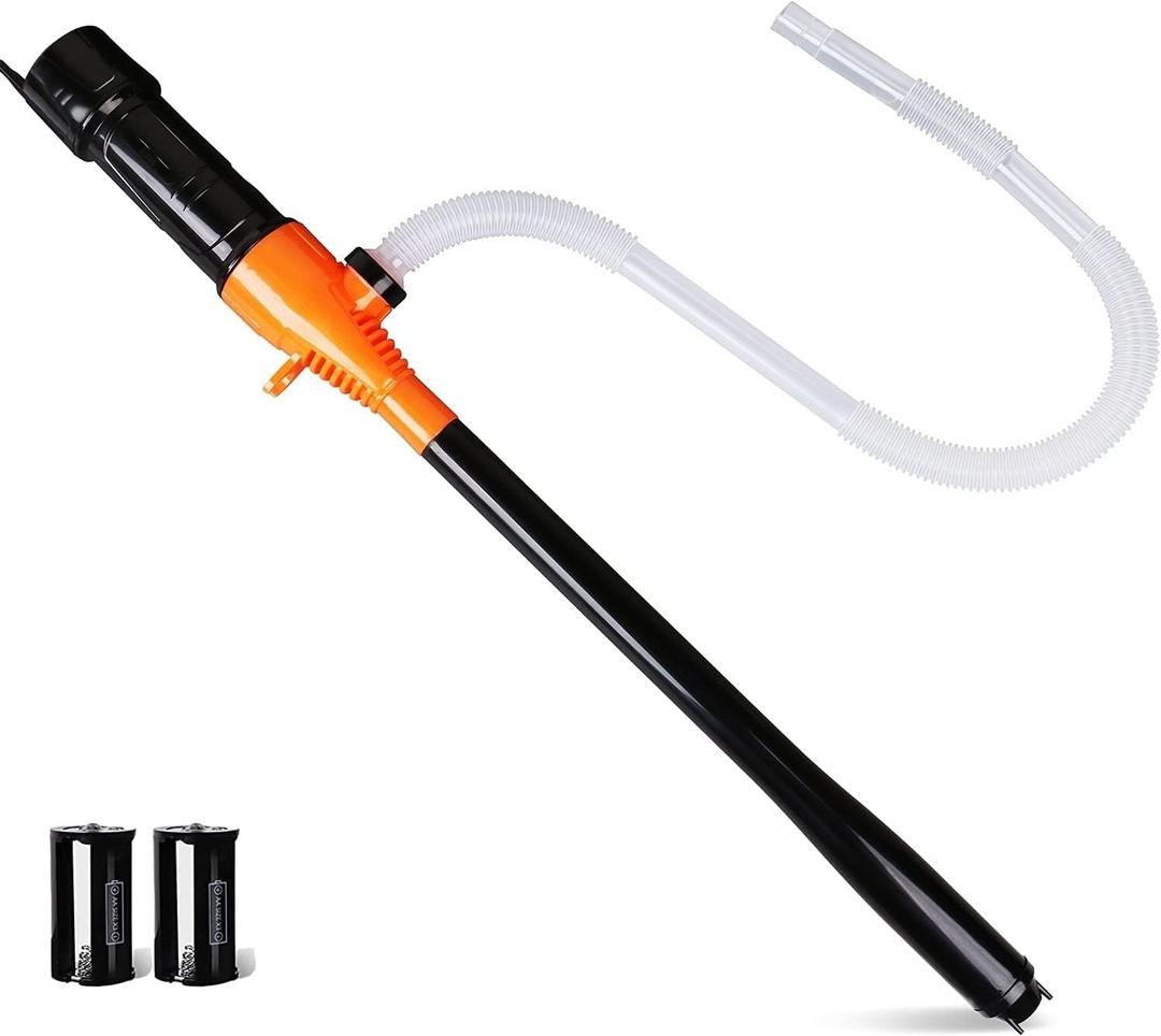 HORUSDY Battery Portable Battery Operated Gas & Water Pump, Powered Fuel Transfer Pump, 2.2GPM Gasoline & Liquid Siphon Pump, Automatic Gas Pump for Gas Can & Tank, Handheld Liquid Transfer Pump