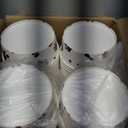 Disposable Pet Food Bowls, White Thickened Pet Bowls in Bulk, Cute Patterns, Suitable for Dry/Wet Food, Puppies, Kittens (100-PACK)