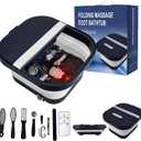 Collapsible Foot Bath Spa with Heat, Remote Control, Massage Rollers, Bubble, Foot Pedicure Kit, Red Light, Pedicure Foot Spa, Foot Bath for Gifts