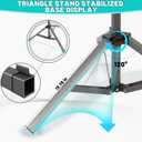 IV Poles, 45to 83In IV Stand Floor with 4 IV Bag Holder Stand Portable Telescopic Stabilizing Tripod Stainless Steels Pipe Extension Pole IV Influsion Pole Lightweight Sturdy