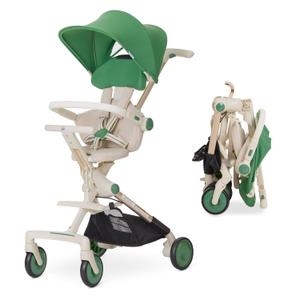 Evolur Velo Rider Travel Stroller Compact, Lightweight Umbrella Stroller for Toddlers 636 Months, One-Hand Fold, Footrest, Rear Platform, 5-Point Harness, Portable & Travel-Friendly