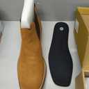 IUV Suede Chelsea Cowboy Boots for Men Western Ankle Boots Casual Dress (Black) SIze: 11