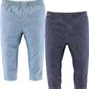 The Peanutshell Baby Boys or Girls Jeggings Set - Soft Stretchy Pants Boy & Girl Leggings, Infant and Toddler Clothes - Denim