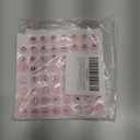 Raised Keyboard Stickers for Long Nails, Bling Keyboard Bubbles for Women with Letters, Soft Silicone Nail Art Typing Keycaps for Desktops (Pink, 64pcs)