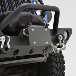 Universal Front License Plate Frame for 10" Winch Hawse Fairlead License Plate Holder Bracket