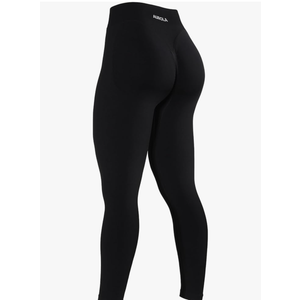 AUROLA Influence Workout Leggings for Women, Seamless Compression Tummy Control Leggings Mid Rise Yoga Pants L