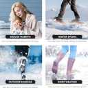 Debra Weitzner Thermal Socks - Men & Women's Warm Crew Socks, 4/6 Pairs, Winter Thick Boot Socks (Black)