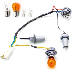 92450-3Q000 92450 3q000 Tail Lamp Holder and Wiring with 8 Halogen Bulbs, Compatible with Hyundai Sonata 2011 2012 2013 2014, Exterior, Rear (Pack of 1)